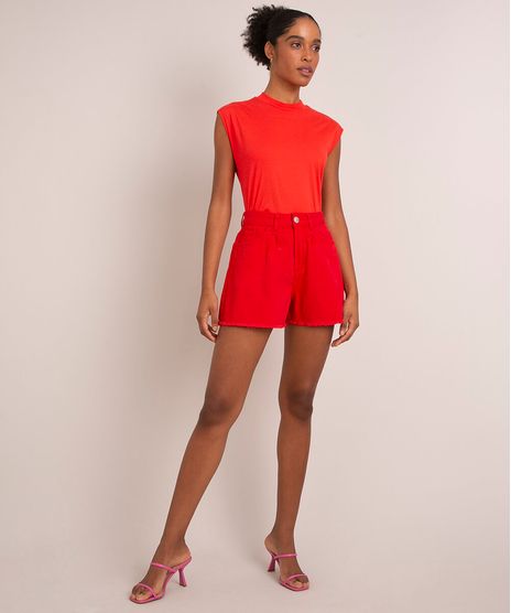 short-evase-cintura-super-alta-sarja-com-bolso-e-barra-a-fio-vermelho-1014149-Vermelho_1