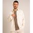 Camiseta Overshirt Manga Longa Texturizada Off White frente