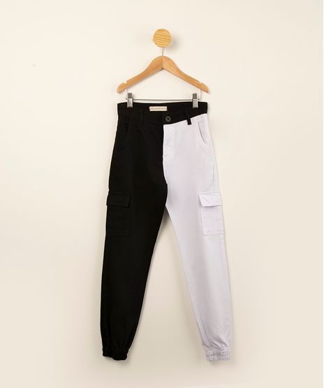 calca-cargo-de-sarja-juvenil-bicolor-preta-1001441-Preto_1
