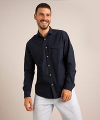 camisa-tradicional-de-sarja-com-bolsos-manga-longa-azul--marinho-1011163-Azul__marinho_1