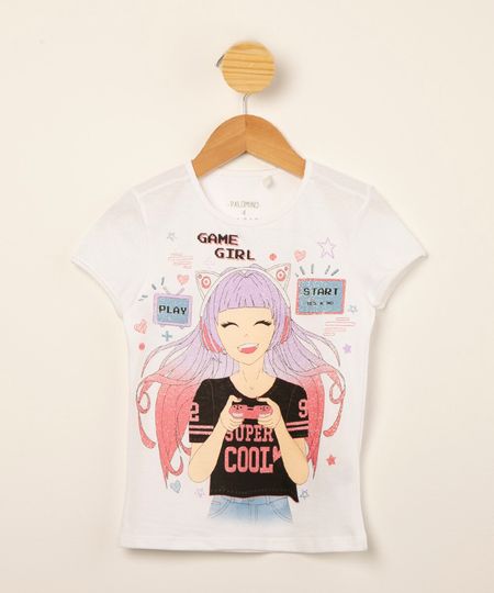blusa-infantil-de-algodao-menina-gamer-com-glitter-manga-curta-off-white-1010658-Off_White_1