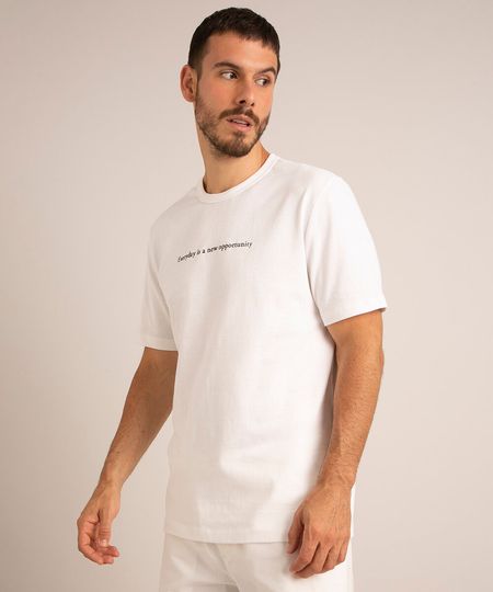 camiseta-de-algodao--everyday-is-a-new-opportunity--manga-curta-gola-careca-branca-1012244-Branco_1 camiseta-de-algodao--everyday-is-a-new-opportunity--manga-curta-gola-careca-branca-1012244-Branco_1