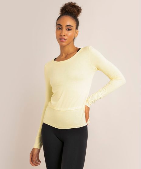 blusa-esportiva-ace-com-recorte-manga-longa-decote-redondo-amarelo-claro-1004446-Amarelo_Claro_1