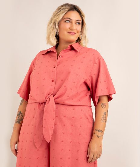 camisa-plus-size-cropped-de-viscose-maquinetada-com-amarracao-manga-curta-salvador-preta-gil-rosa-1005629-Rosa_1