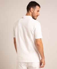 Polo-de-Piquet-Masculina-Comfort-Manga-Curta-Gola-V-Branca-9733750-Branco_2