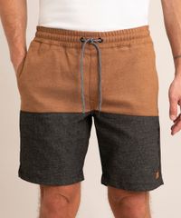 Bermuda-Masculina-Reta-com-Recorte-e-Cordao-Caramelo-9966808-Caramelo_2