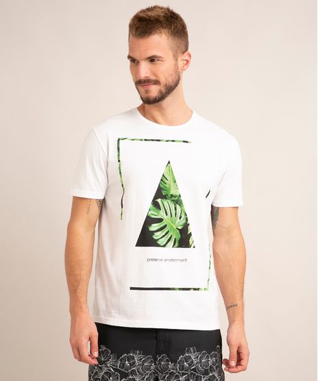 camiseta-de-algodao-manga-curta-gola-careca-estampa-geometrica-de-folhagens-branco-1008270-Branco_1