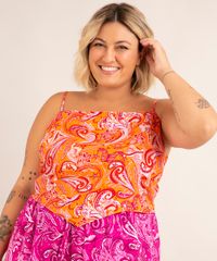 regata-plus-size-cropped-lenco-de-viscose-estampado-paisley-com-amarracao-alca-fina-decote-reto-alem-dos-mares-noronha-manu-gavassi-coral-1005633-Coral_1 regata-plus-size-cropped-lenco-de-viscose-estampado-paisley-com-amarracao-alca-fina-decote-reto-alem-dos-mares-noronha-manu-gavassi-coral-1005633-Coral_1