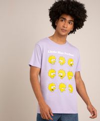camiseta-de-algodao-manga-curta-gola-careca-estampada-os-simpsons-lilas-1003341-Lilas_1