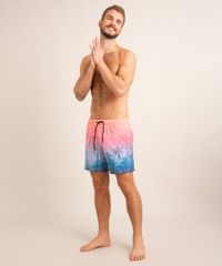 Short Tie Dye com Cordão Estampado