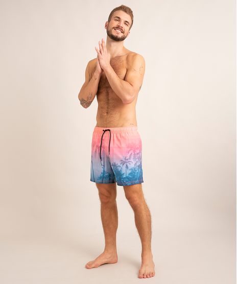 Short Tie Dye com Cordão Estampado