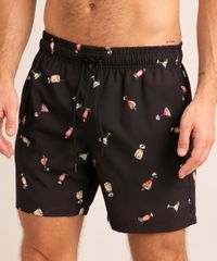 short-estampado-drinks-com-cordao-preto-1011025-Preto_2 short-estampado-drinks-com-cordao-preto-1011025-Preto_2