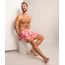 short-estampado-coqueiros-com-cordao-coral-1011026-Coral_1