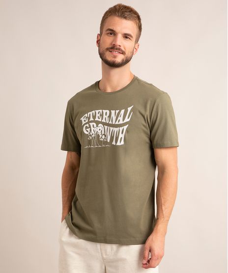 camiseta-de-algodao-manga-curta-gola-careca--eternal-growth--verde-militar-1012091-Verde_Militar_1