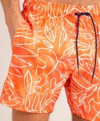 short-estampado-folhagem-com-cordao-laranja-1011688-Laranja_4