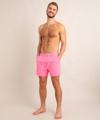 Short com Cordão Rosa Neon