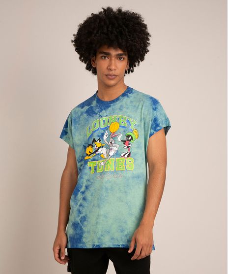 camiseta-de-algodao-looney-tunes-estampada-tie-dye--manga-curta-gola-careca--azul-1009471-Azul_1
