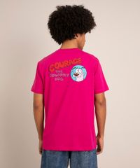camiseta-de-algodao-coragem-o-cao-covarde-manga-curta-gola-careca--pink-1014190-Pink_2