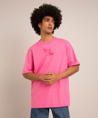 camiseta-oversized-de-algodao-hot-dog-manga-curta-gola-careca-rosa-1012782-Rosa_1