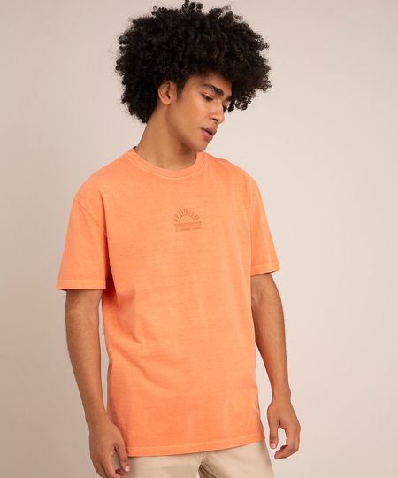 camiseta-de-algodao--optimism-is-a-happiness-magnet---manga-curta-gola-careca--laranja-1016413-Laranja_1