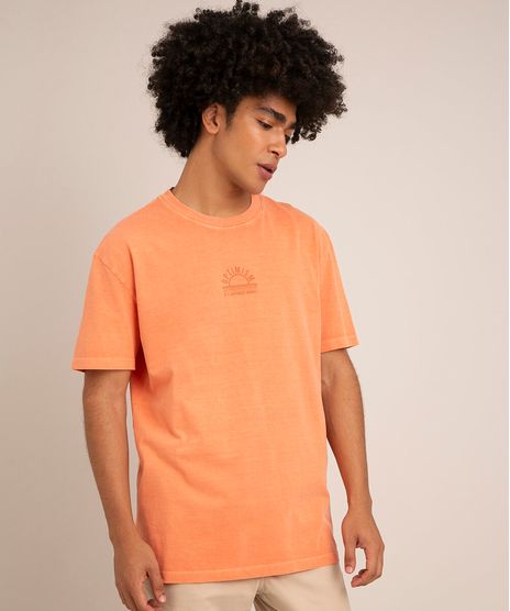 camiseta-de-algodao--optimism-is-a-happiness-magnet---manga-curta-gola-careca--laranja-1016413-Laranja_1