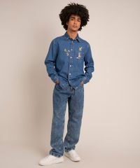 camisa-tradicional-jeans-com-bordado-looney-tunes-manga-longa--azul-medio-1010748-Azul_Medio_3