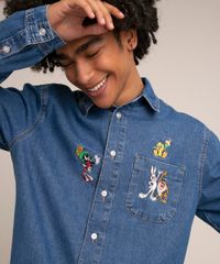 camisa-tradicional-jeans-com-bordado-looney-tunes-manga-longa--azul-medio-1010748-Azul_Medio_4