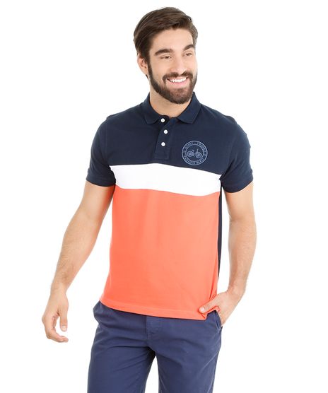 Polo-em-Piquet-com-Recortes-Azul-Marinho-7977509-Azul_Marinho_1