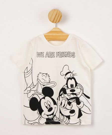 camiseta-infantil-de-algodao-manga-curta-gola-careca-turma-do-mickey--we-are-friends--off-white-1010622-Off_White_1