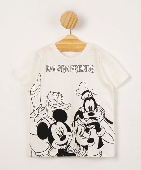 camiseta-infantil-de-algodao-manga-curta-gola-careca-turma-do-mickey--we-are-friends--off-white-1010622-Off_White_1