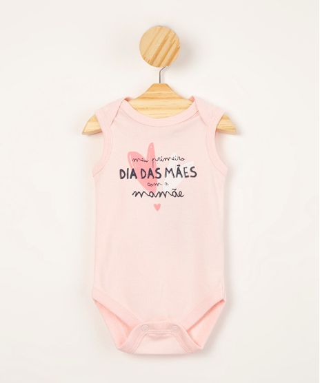 body-infantil-de-algodao--meu-primeiro-dia-das-maes-com-a-mamae--rosa-claro-9969963-Rosa_Claro_1