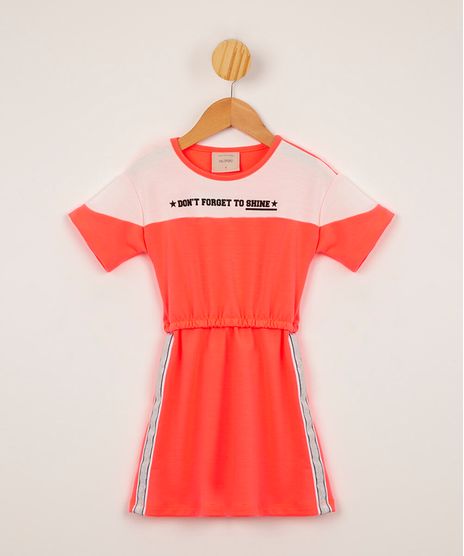 vestido-infantil--don-t-forget-to-shine--com-recorte-manga-curta-rosa-neon-1011508-Rosa_Neon_1