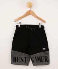 bermuda-infantil-de-moletom-com-tela--best-gamer--preta-1010839-Preto_1