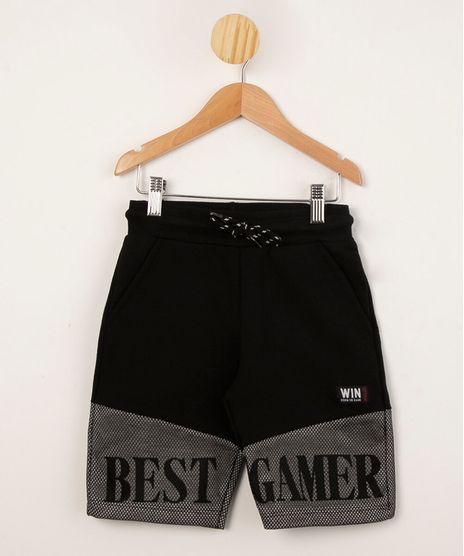 bermuda-infantil-de-moletom-com-tela--best-gamer--preta-1010839-Preto_1