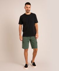 Bermuda-Cargo-de-Sarja-Verde-Escuro-1000610-Verde_Escuro_1