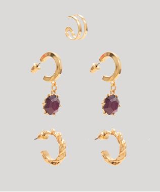 kit-com-2--pares-de-brinco-de-argola-e-earcuff-alem-dos-mares-alter-do-chao-dourado-1007117-Dourado_1