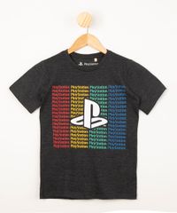 camiseta-juvenil-playstation-manga-curta-cinza-mescla-escuro-1005290-Cinza_Mescla_Escuro_1