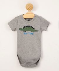body-infantil-dinossauro--hug-me--manga-curta-cinza-mescla-1007320-Cinza_Mescla_1