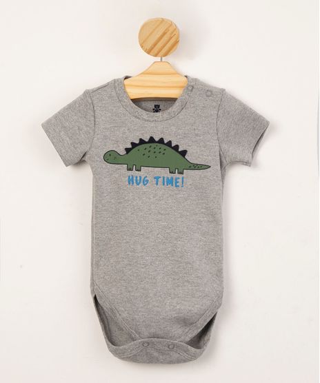 body-infantil-dinossauro--hug-me--manga-curta-cinza-mescla-1007320-Cinza_Mescla_1