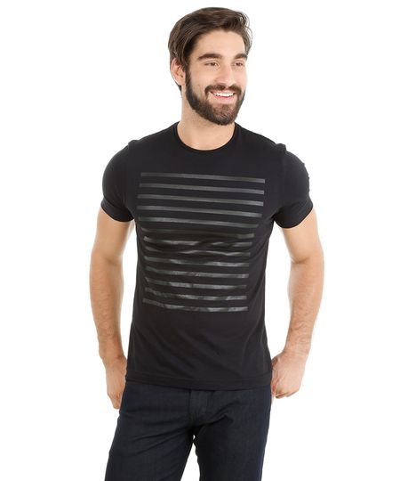 Camiseta-com-Estampa-de-Listras-Preta-8121294-Preto_1