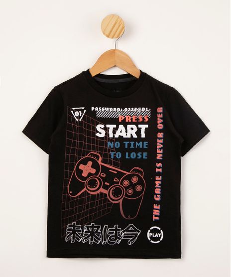 camiseta-infantil-de-algodao-manga-curta-gola-careca-estampada-videogame-preta-1009827-Preto_1