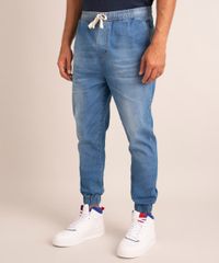 Calca-Jeans-Masculina-Jogger-Skinny-com-Bolsos-Azul-Medio-9883883-Azul_Medio_2
