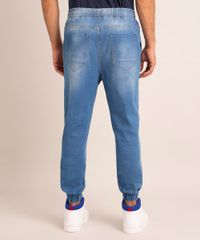 Calca-Jeans-Masculina-Jogger-Skinny-com-Bolsos-Azul-Medio-9883883-Azul_Medio_3