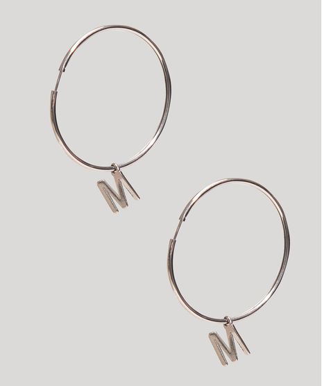 brinco-feminino-folheado-argola-com-pingente-letra-m-prateado-9847855-Prateado_1