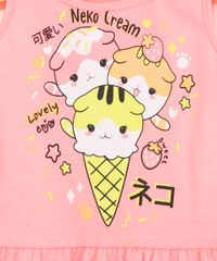 conjunto-infantil-regata-gato-sorvetinho-com-babado---calca-bermuda-rosa-neon-1009928-Rosa_Neon_3