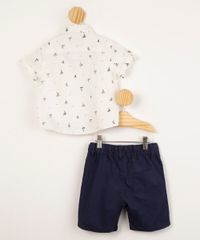 conjunto-infantil-camisa-de-algodao-estampada-barcos-com-bolso-manga-curta---bermuda-sarja--off-white-1003343-Off_White_2
