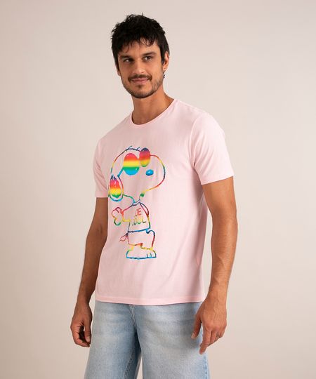 camiseta-de-algodao-snoopy-manga-curta-gola-careca-rosa-claro-1009465-Rosa_Claro_1