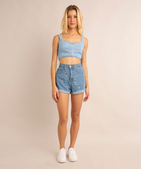 short-mom-jeans-com-bordado-de-abacaxi-cintura-super-alta-azul-medio-1014555-Azul_Medio_1