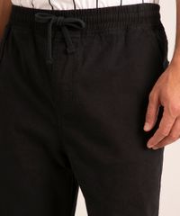 Calca-de-Sarja-Masculina-Jogger-Skinny-Preta-9301992-Preto_4