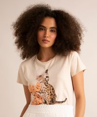 Camiseta-de-Algodao-Gato-Manga-Curta-Decote-Redondo-Bege-9993699-Bege_1